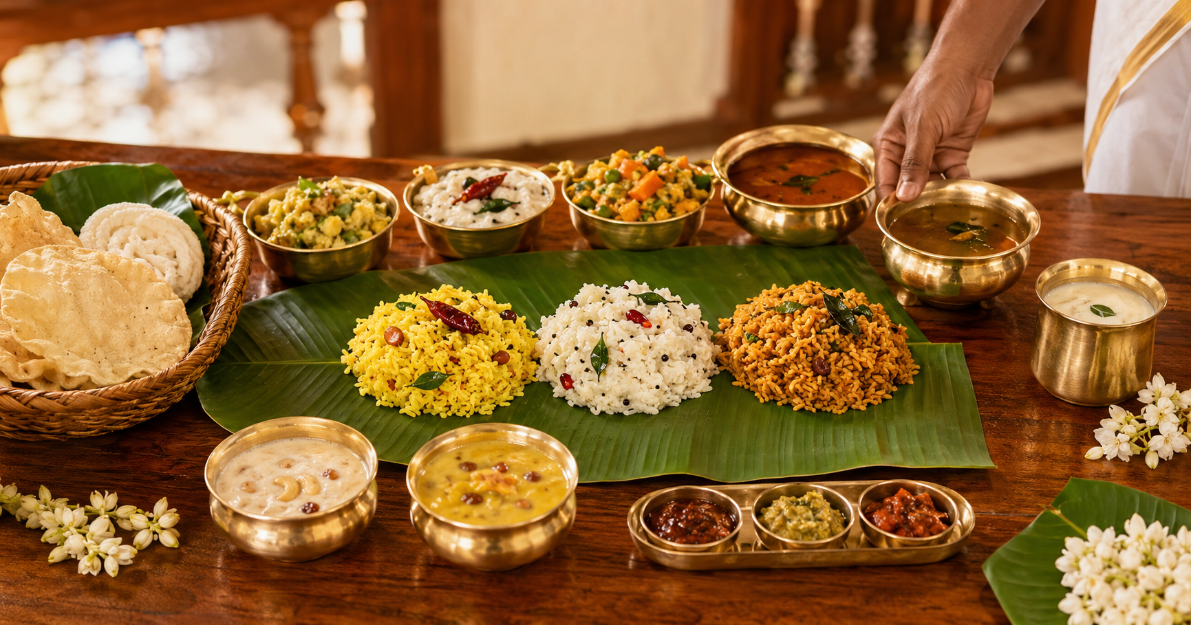 Traditional menu by the best catering service in Chennai.