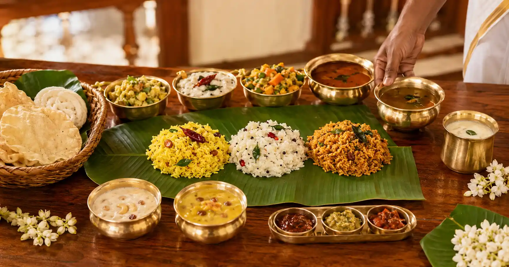 Traditional menu by the best catering service in Chennai.